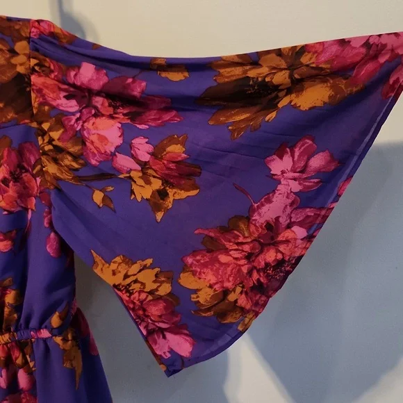 Sofia by Sofia Vergara Floral Blouse - Purple and Pink - Picture 6 of 7